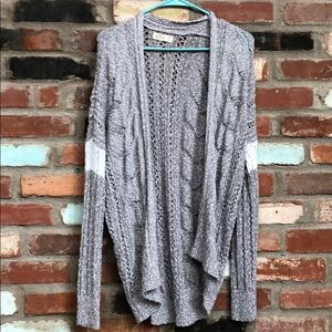 Grey hollister cardigan